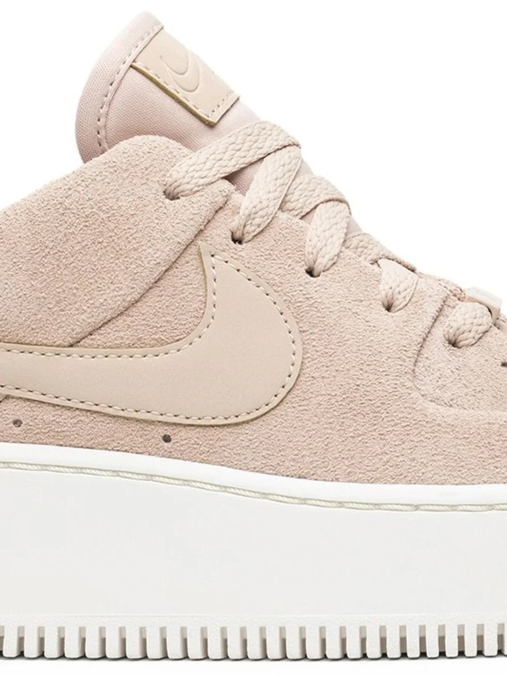 Nike Women’s Blush Suede Low-Top Sneakers AF1 Size 6